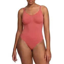 cfab (creamy fabrics) Miederbody Bodysuit Sculpting Shapewear mit Slip-Coral-XL (1-tlg) Figurformend