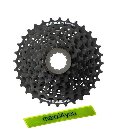 Shimano Kassette CS-HG200 9-fach 11-32 Zähne Schwarz mit Reflexband