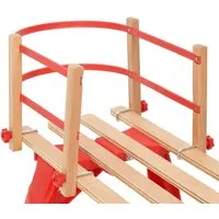 vidaXL Rückenlehne für Schlitten Rot aus Sperrholz