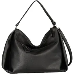 TOM TAILOR Schultertasche Hobo Bag schwarz - Handtasche im modernen Hobo-Stil, aus hochwertigem Polyurethan, abnehmbarer und verstellbarer Schulterriemen für hohen Tragekomfort und Vielseitigkeit.