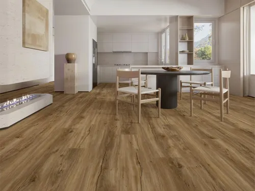 BASICfloor Vinylboden Vinylboden Klebevinyl Modern Eiche Tabak Landhausdiele
