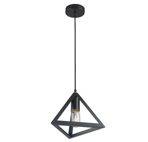 Moderne Hängelampe Pendelleuchte schwarz für Esszimmer - Stylische 1-flammige Pendelleuchte in elegantem Schwarz, ideal für Esszimmer und Küche. Setzen Sie stimmungsvolle Akzente mit dieser modernen Lampe.
