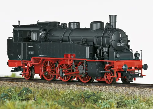 TRIX H0 22794 H0 Tenderlok BR 75.4 der DB - Modelleisenbahn Lokomotive mit Digital-Decoder, Geräuschfunktionen und hochwertigem Metallaufbau. Ideal für Sammler und Eisenbahn-Enthusiasten!