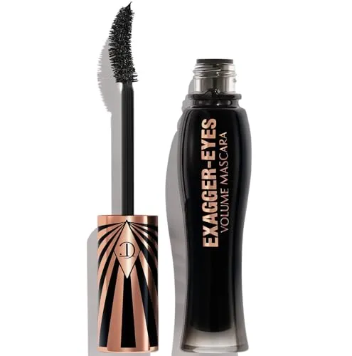 Charlotte Tilbury Exagger-Eyes Volume Mascara - Exagger-Black, 10 ml - Mascaras mit 9x mehr Volumen nach nur einer Anwendung, wischfest und schweißfest, ideal für den perfekten Augenaufschlag den ganzen Tag.