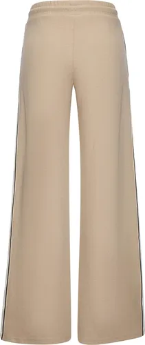 H.I.S. Loungehose camelfarben Größe 40/42 - Bequeme Wide-leg-Pants von H.I.S. mit seitlichem Galonstreifen und praktischen Eingrifftaschen. Der elastische Kordelzugbund sorgt für optimalen Sitz. Ideal für entspannte Outfits und komfortable Freizeitlooks.