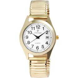 Classique Quarzuhr 2700016 Herrenuhr mit Edelstahlzugarmband - Armbanduhren – Hochwertige Quarzuhr mit goldfarbenem Edelstahlzugarmband, ideal für stilbewusste Herren. Bequem und klassisch, perfekt als Geschenk.