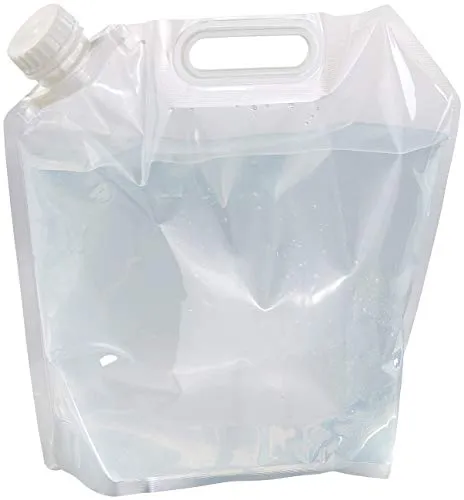 Semptec Urban Survival Technology Wassertank flach: Flach Faltbarer Wasserkanister mit Tragegriff, 5 Liter, BPA-frei (Wasserbehälter, Kanister, Trinkflasche)