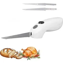 Elektrisches Küchenmesser mit Zwillingsklingen aus Edelstahl, Elektromesser mit ergonomischem Griff - SLICETRON