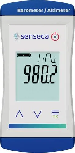 Senseca ECO 230 Altimeter - Temperaturmessgerät mit hochpräzisem Barometersensor, ideal für Wetterbeobachtungen und Höhenmessungen, ergonomische LCD-Anzeige mit Hintergrundbeleuchtung für optimale Sichtbarkeit.