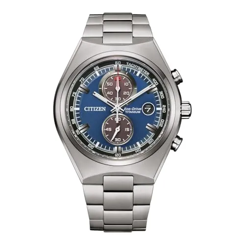 Citizen Super Titanium Chronograph CA7090-87L - Elegante Herren Armbanduhr - Armbanduhren mit Chronograph, Saphirglas und wasserdicht bis 100m. Ideal für stilbewusste Herren, die Wert auf Funktionalität und Design legen.