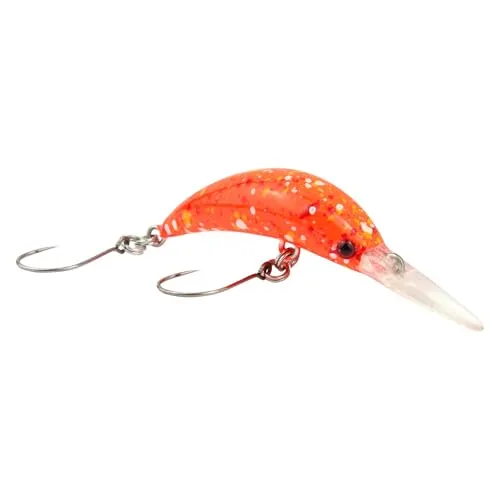 Fishing Tackle Max Unisex – Erwachsene 10C5200344C10 FTM Mega Masu MR Wobbler 3,5cm 35mm 2,5g UV Camou Orange 5200344 Ultra Light Fischen Forellenangeln Barschangeln, Bunt, Normal