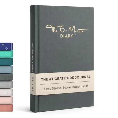 The 6-Minute Diary (6-Minuten-Tagebuch auf Englisch) | Gratitude journal, manifestation journal | Journaling for more mental health, self care & mindfulness