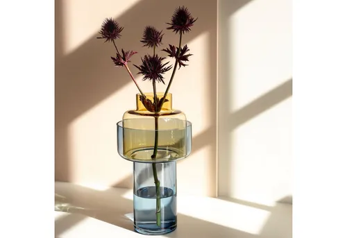 Remember Dekovase Aura Amber, mundgeblasen in orange von REMEMBER