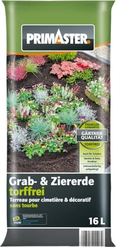 Primaster Zier- & Graberde torffrei 16 L Erde