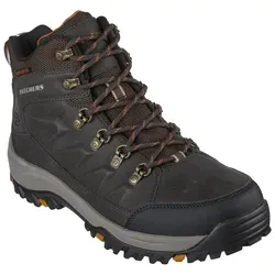Skechers Daggett Herren Sportschuhe Trapperstiefel - Wanderschuhe aus Kunstleder, ideal für Outdoor-Abenteuer mit robustem Design und schnürbarem Verschluss für optimalen Halt.
