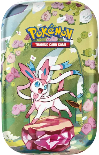Pokemon Mini-Tin-Box Karmesin & Purpur: Feelinara - TCG Deck-Box aus hochwertiger Blechdose, perfekt für die Aufbewahrung deiner Pokémon-Karten und ein ideales Sammlerstück!
