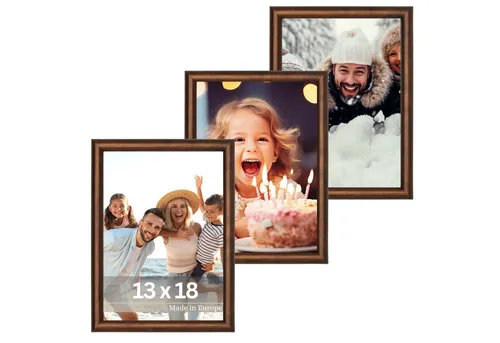 Victor (Zenith) Bilderrahmen David, Bilderrahmen Set Braun 13x18 cm, Bilderrahmen Art Deco