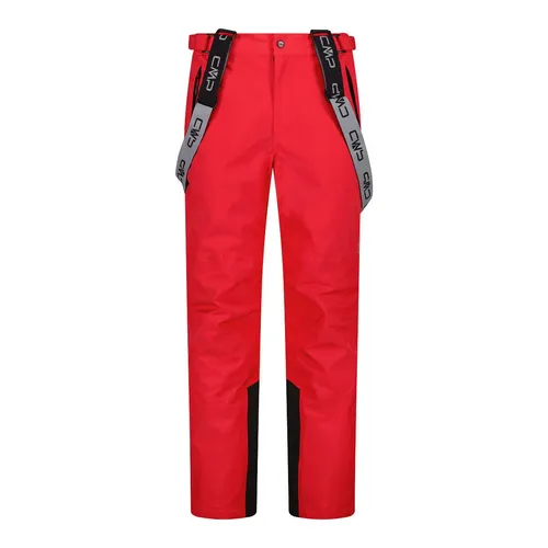 CMP MAN Salopette Ferrari (C580) 58 - Wasserdichte Skihose - Herren Skihosen mit 10.000 mm Wassersäule, winddicht und atmungsaktiv. Ideal für Skifahren und Snowboarden, bietet optimale Bewegungsfreiheit dank 4-Wege-Stretch.