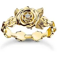 THOMAS SABO Fingerring Roses Romance in gold von THOMAS SABO