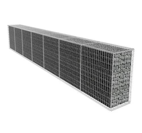 furnicato Gabionenwand 600x50x100 cm aus verzinktem Stahl - Vielseitige Gabionenwand für stabile Stützmauern. Aus hochwertigem, verzinktem Stahl gefertigt, bietet sie Langlebigkeit und einfache Montage für private und gewerbliche Projekte.