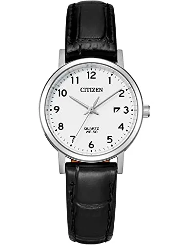 Citizen EU6090-03A Basic Damenuhr - Damenuhr mit 28mm Gehäuse, sportlichem Design und 5ATM Wasserdichtigkeit - ideal für den Alltag und besondere Anlässe.