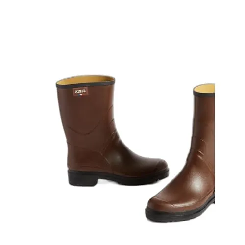 Aigle Herren Bison Gummistiefel – Marrón, Größe 41 EU - Robuste Gummistiefel für Herren, ideal für nasse Bedingungen. Mit schnelltrocknendem Innenfutter und rutschfester Sohle für sicheren Halt.