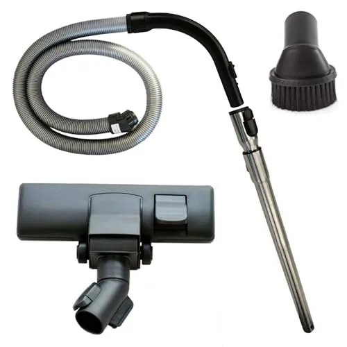 Maxorado Kombidüse mit Rollen und Zubehör für Miele Staubsauger - 5in1 Ersatzteile Set für Miele Staubsauger: Bodendüse mit Rädern, Teleskoprohr, Handgriff, Schlauch und Möbelpinsel. Hochwertige Qualität für lange Lebensdauer und perfekte Kompatibilität mit Miele S8/C2/C3.