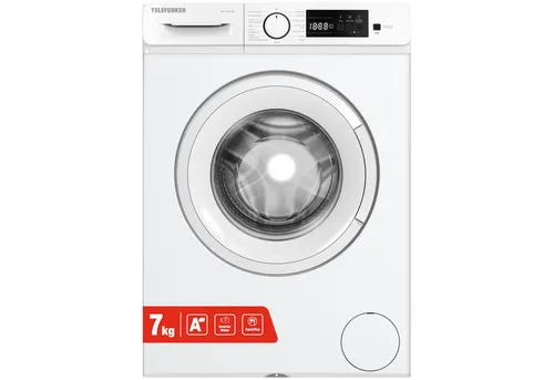 Telefunken Waschmaschine W714AS1W, 7 kg, 1400 U/min, Frontlader, Inverter Motor, AquaStop, 7kg, Leise & Effizient, weiß