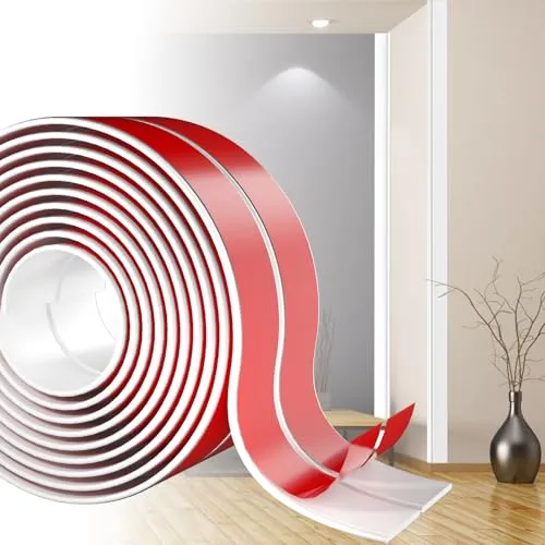 Flexible Zierleiste Selbstklebend 6cm X 6m, TPE Winkelprofil Weiß | Selbstklebende Weichsockelleiste Für Wand, Küche Und Bad. Flexible Kantenschutz Leiste Für Ecken Und Fliesen Ohne Bohren
