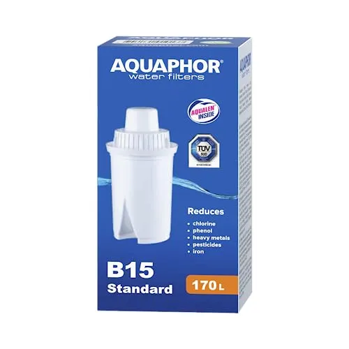AQUAPHOR CLASSIC B15 Filterkartusche Ersatzwasserfilter Ersatzfilterkartusche Wasserfilter-Kartusche für Tischwasserfilter 1 Stück
