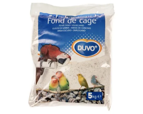 DUVO+ Vogelsand Muschelsand weiß