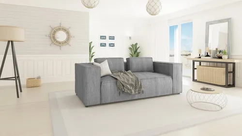 S-Style 2-Sitzer Sofa Renne aus Cord - Elegantes 2-Sitzer Sofa mit weichem Sitz aus hochwertigem Cord-Stoff. Ideal für stilvolle Entspannung und Komfort in jedem Raum. Perfekt für moderne Wohnkonzepte.