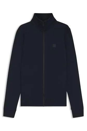 BOSS Zestart Funktionsjacke - Locker geschnittene Jacke aus French Terry mit Reißverschluss, ideal für Freizeit und Sport, ausgestattet mit seitlichen Eingrifftaschen und Rippbündchen für optimalen Tragekomfort.