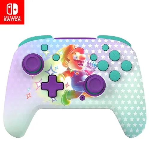 Turtle Beach Rematch Drahtloser Controller - Invincible Mario - Gaming-Zubehör mit integrierten Bewegungssteuerungen und Glow-in-Dark-Design für ein dynamisches Spielerlebnis und zusätzlichen Style-Faktor.