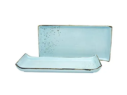 Creatable Servierplatte Pastellblau 2-teilig in blau von CreaTable