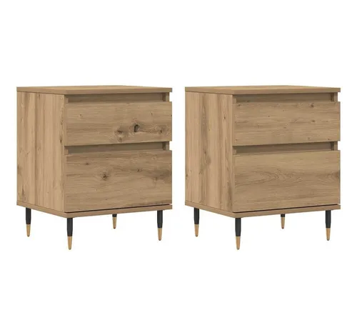vidaXL Nachttische 2 Stk. Artisan-Eiche von vidaXL