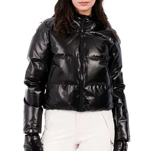 Protest Damen Ski- und Snowboardjacke PRTEffect XS/34 - Stylische Slim Fit Jacke mit verdecktem Reißverschluss und praktischer Brillentasche. Ideal für den Wintersport, bietet sie eine feste Kapuze und einen modernen, kurzen Schnitt.