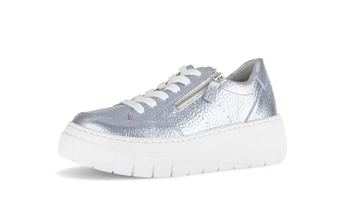 Gabor Damen Low-Top Sneaker, Frauen Halbschuhe,sportlich,straßenschuhe,Strassenschuhe,Sportschuhe,Freizeitschuhe,Turnschuhe,Azur,37 EU / 4 UK