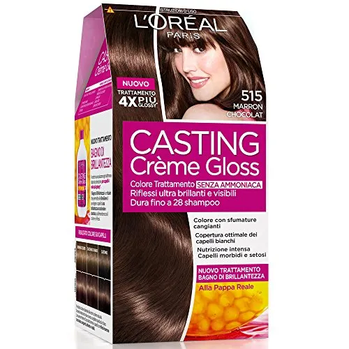 L'Oréal Paris Casting Creme Gloss, ohne Ammoniak für angenehmen Duft, 515 Marron Chocolat, 1 Stück