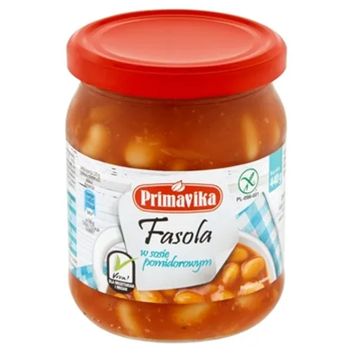 Primavika Fasola w sosie pomidorowym 440 g Primavika 5900672300024