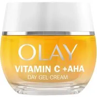 Olay Vitamin C + AHA Day Gel Cream 50 ml - Tagespflege für Damen, mit Vitamin C und AHA für jugendliche, strahlende Haut. Spendet intensiv Feuchtigkeit und verbessert den Hautton – ideal für Ihre tägliche Hautpflege-Routine.