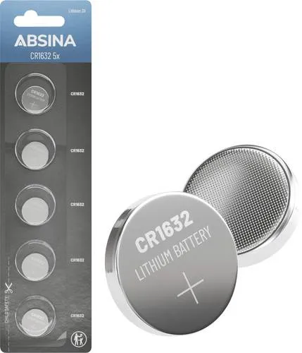 Absina Knopfzelle CR1632 3V 5 St. Lithium