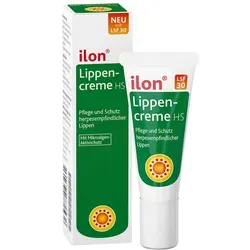 ILON Lippencreme HS 10 ml - Schutz für herpesempfindliche Lippen - Lippenpflege mit patentiertem Mikroalgen-Aktivstoff Spiralin, bietet hocheffektiven Komplettschutz und Lichtschutzfaktor 10 für gesunde Lippen.