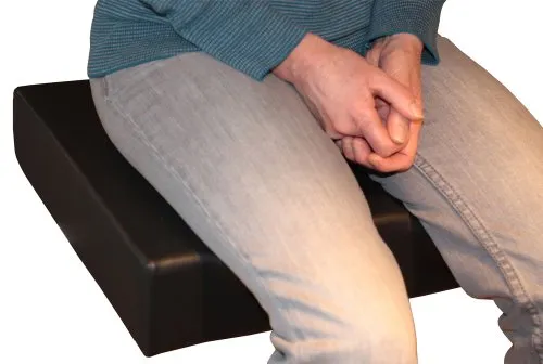 LUplus XL Orthopädische Sitzerhöhung in schwarz von nudischer