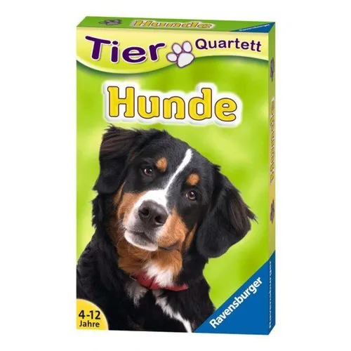 Hunde Tier-Quartett Kartenspiel - Ravensburger Kartenspiel für Kinder