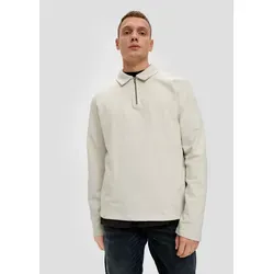 QS Langarmshirt Longshirt beige L (50)