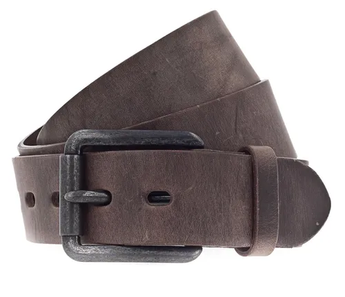 Vanzetti Ledergürtel Denim Love braun W95 - Gürtel aus 100% hochwertigem Leder, in stilvollem Dark Brown, ideal für lässige Outfits und vielseitig kombinierbar.