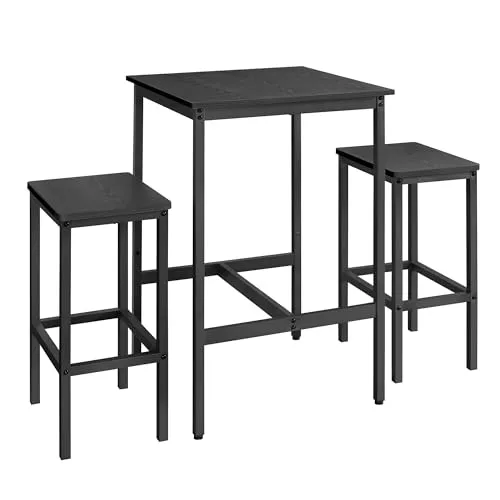 VASAGLE Bartisch mit Barhocker-Set – kompakt und stilvoll