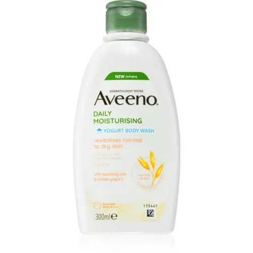 Aveeno Daily Moisturising Yoghurt body wash nährendes Duschgel Apricot & Yoghurt 300 ml