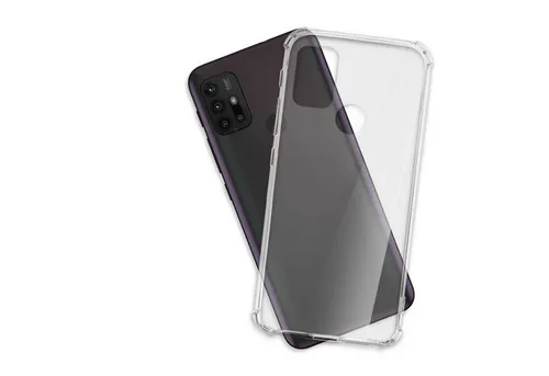 mtb more energy Smartphone-Hülle Clear Armor Case für Motorola Moto G10 (Power), G20, G30, Transparente TPU Schutzhülle Case Backcover mit Anti-Shock Verstärkung